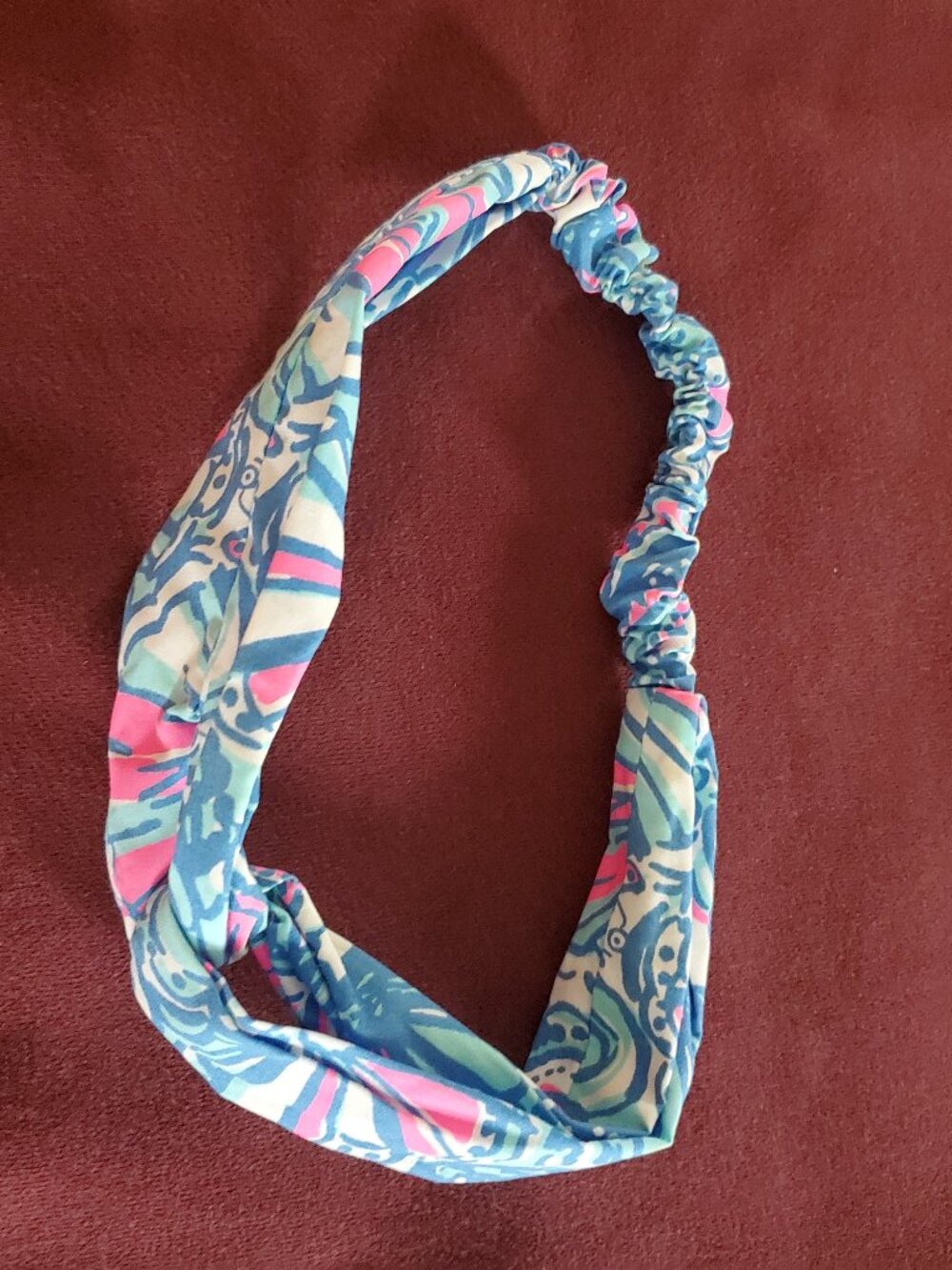 Lilly Pulitzer Twist Wrap Stretch Headband Knotted One Size